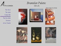 Branislav Puletic Art gallery screenshot