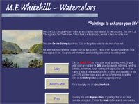 M.E.Whitehill-Watercolors Art gallery screenshot