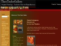 TheoTaylorGallery Art gallery screenshot