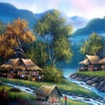 Oriental-decor art sample